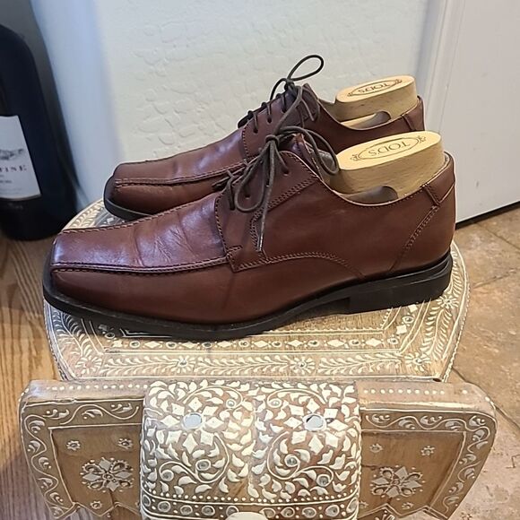 Kenneth Cole NY Mens 8 Fresh Air Silver Technology Square Toe Brown main image 5